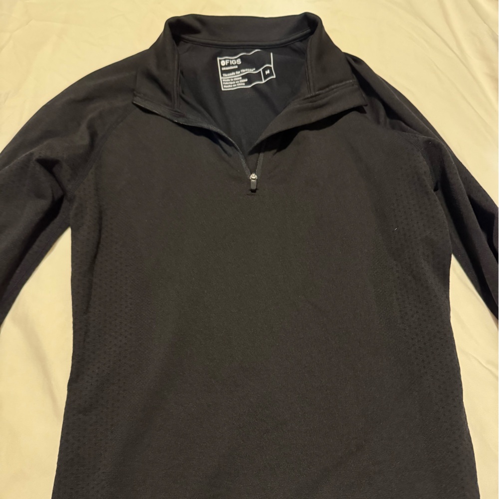 Figs Salta Seamless 1/4 zip Long-sleeve Under-scrub